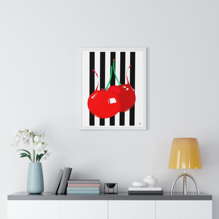 Cherries Poster, Framed - Image 23