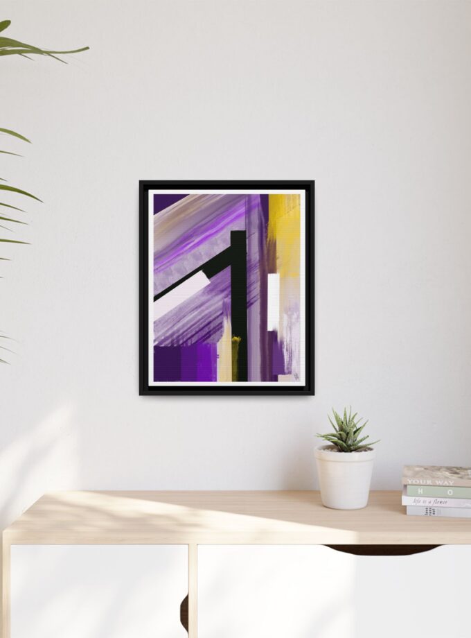 Lilac Canvas, Framed