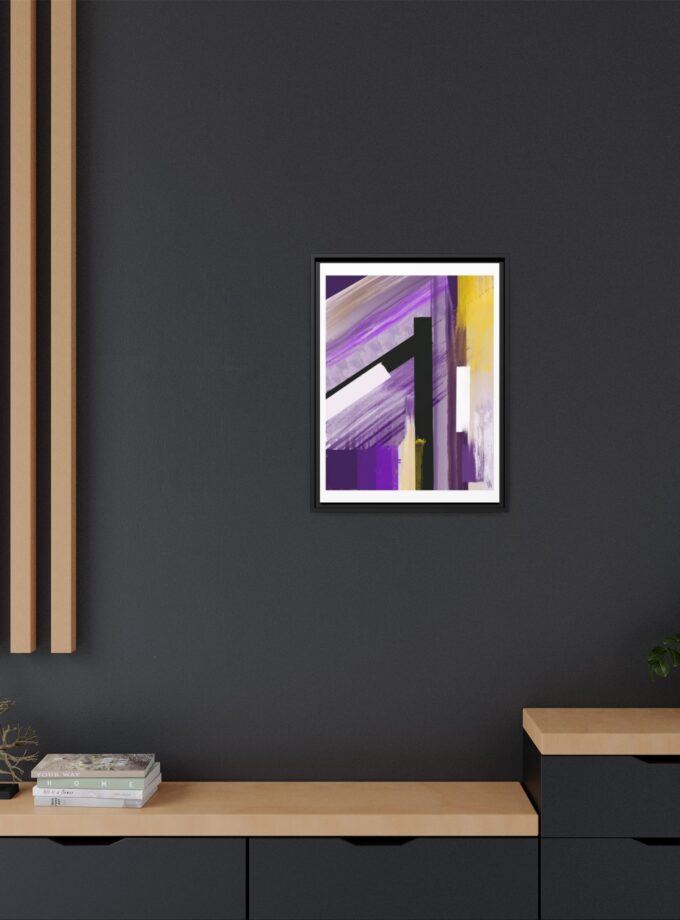 Lilac Canvas, Framed