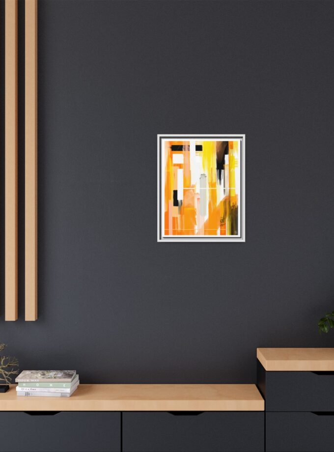 Liquid Gold Canvas, Framed