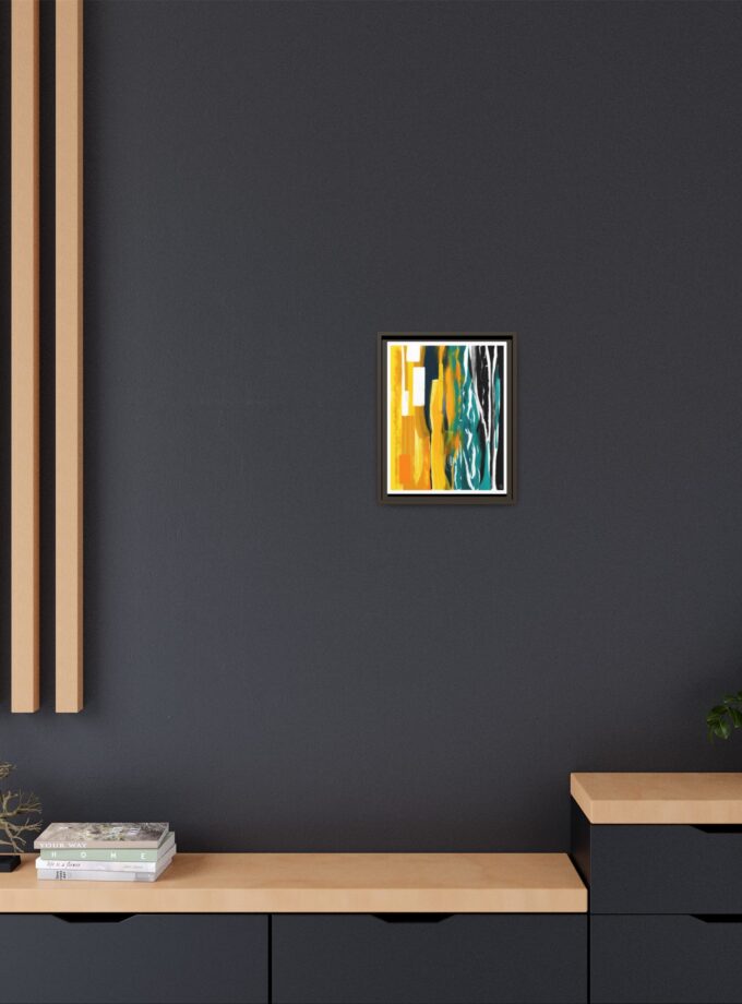 Midnight Swim Canvas, Framed