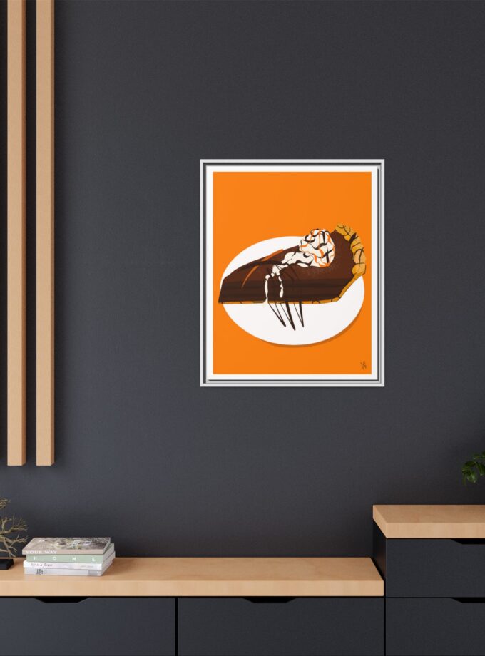 Chocolate Pie Canvas, Framed