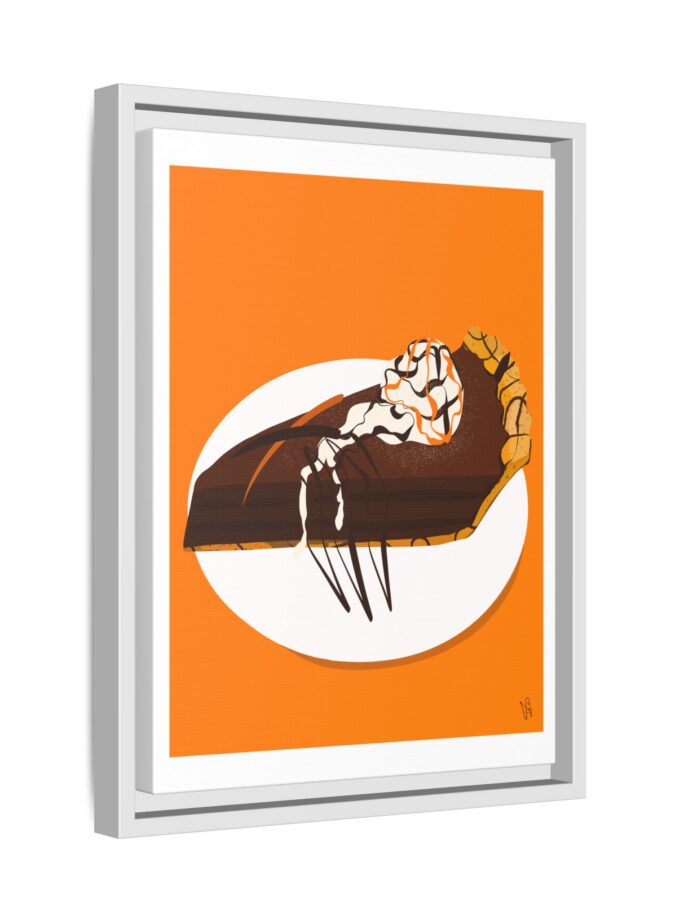 Chocolate Pie Canvas, Framed