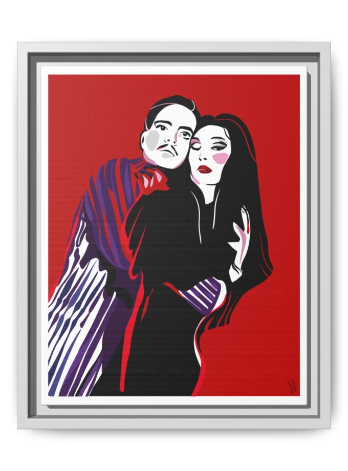 90' Bloody Halloween Canvas, Framed