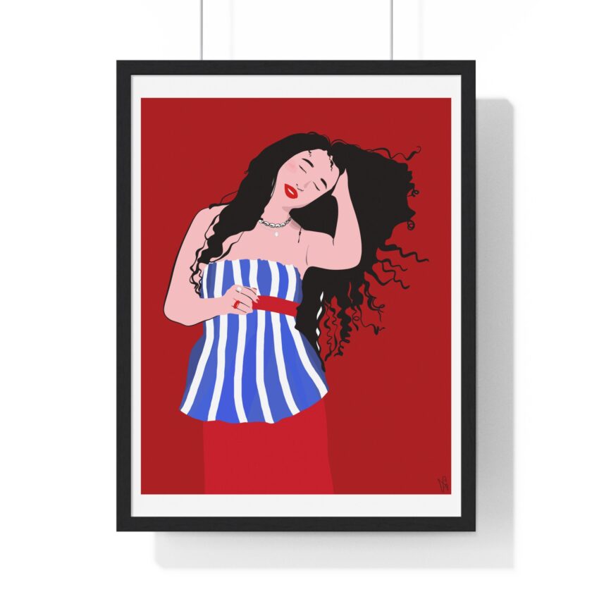 Salty Hair Poster, Framed - Image 7