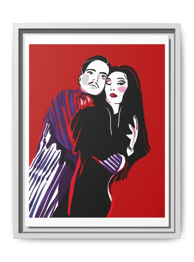 90' Bloody Halloween Canvas, Framed