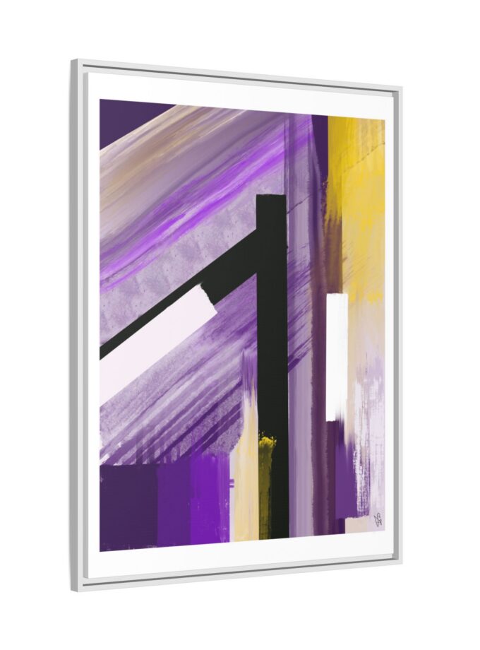 Lilac Canvas, Framed