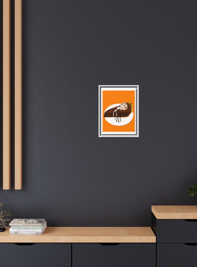 Chocolate Pie Canvas, Framed