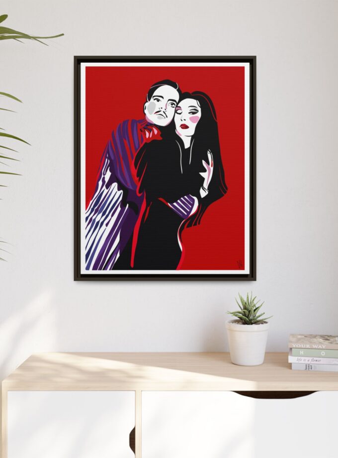 90' Bloody Halloween Canvas, Framed