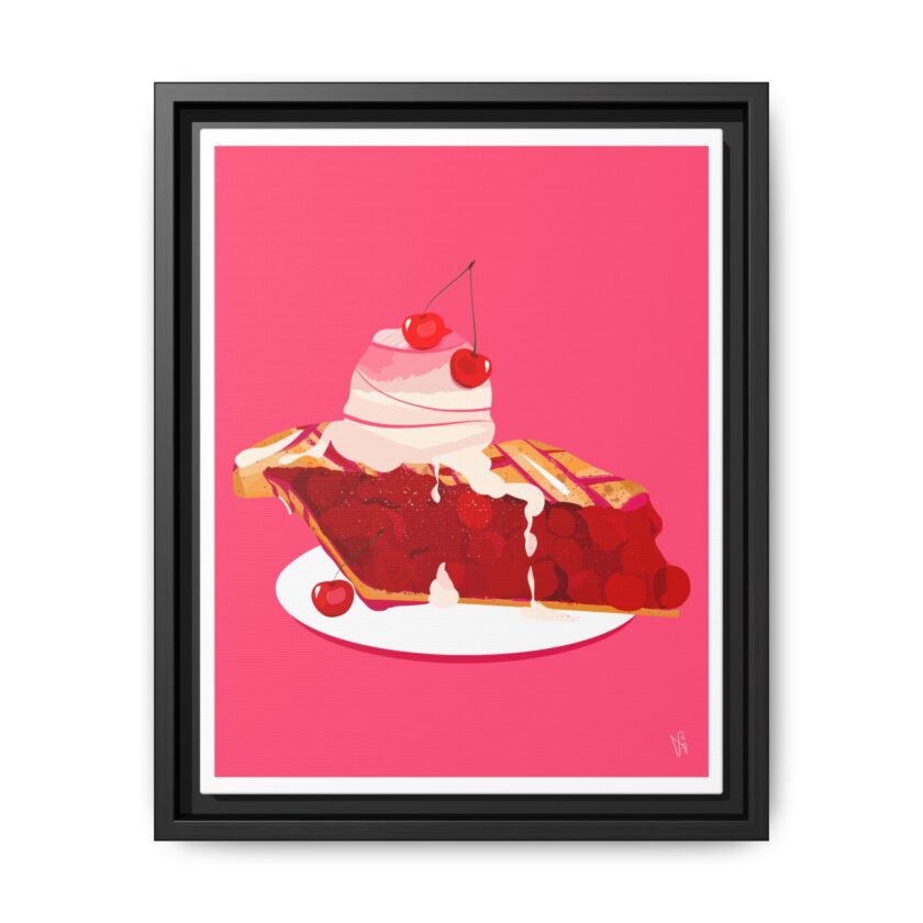 Cherry Pie Canvas, Framed