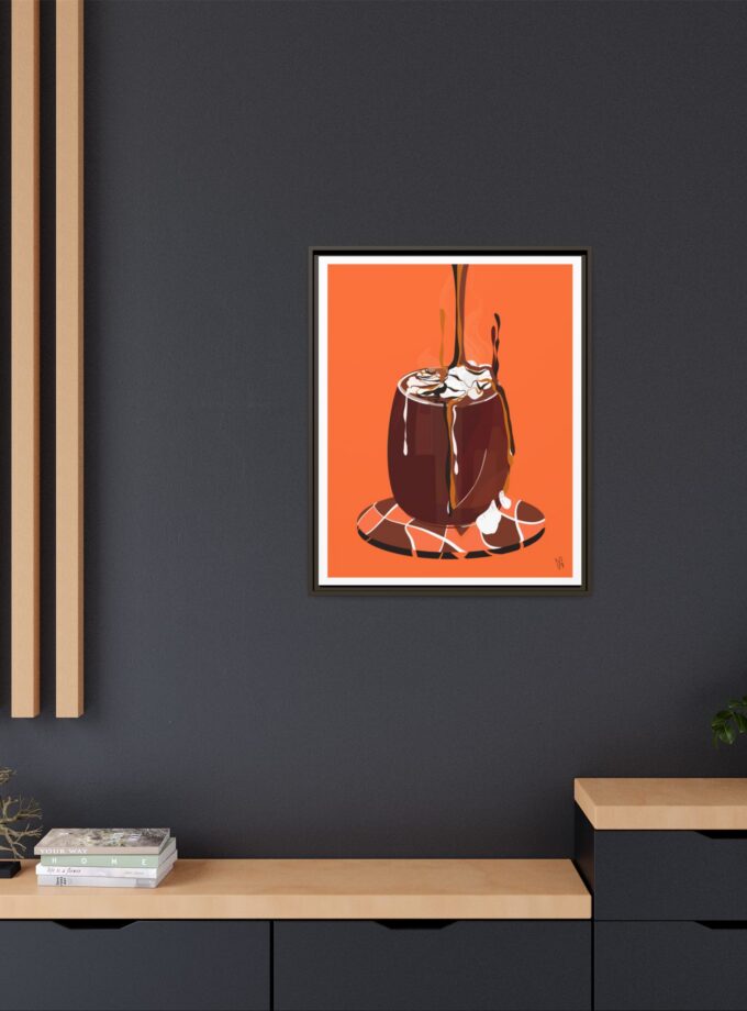 Hot Chocolate Canvas, Framed