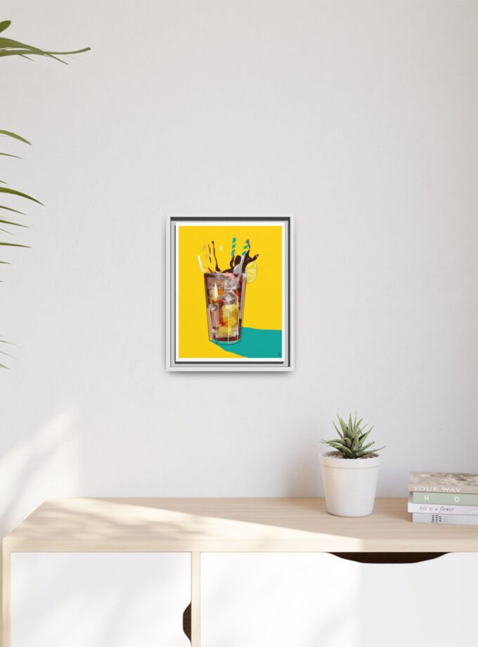 Splash Canvas, Framed