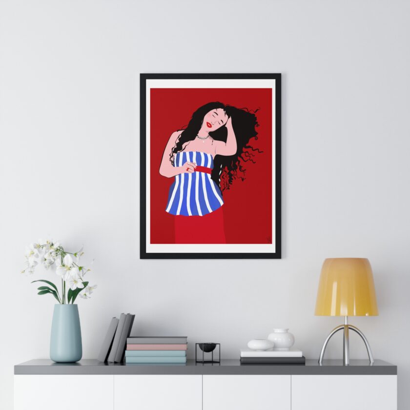Salty Hair Poster, Framed - Image 8