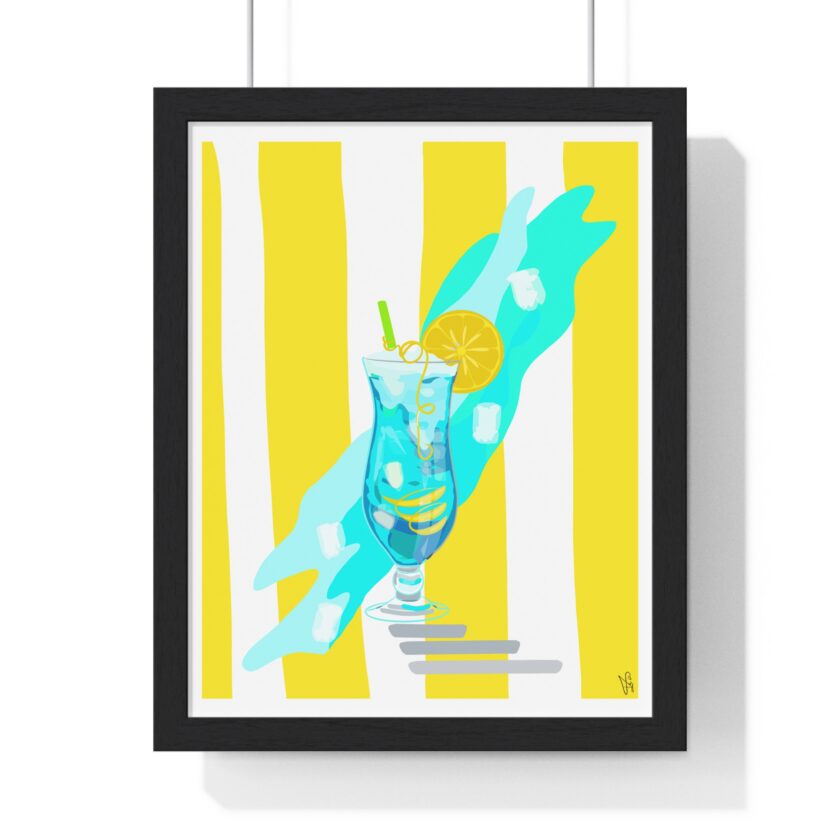 Blue Lagoon Poster, Framed