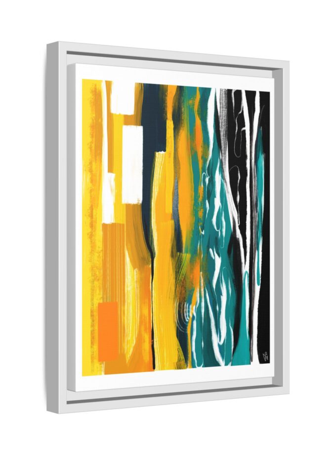 Midnight Swim Canvas, Framed