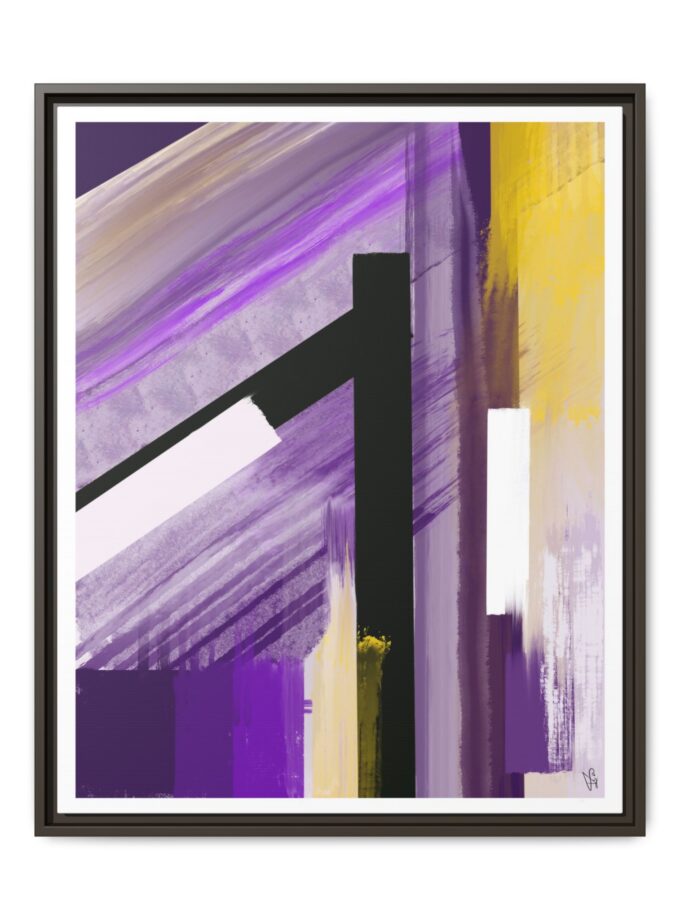 Lilac Canvas, Framed