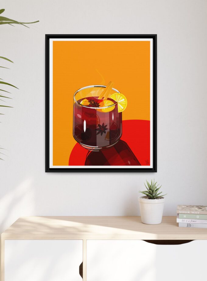 Mulled Wine Canvas, Framed