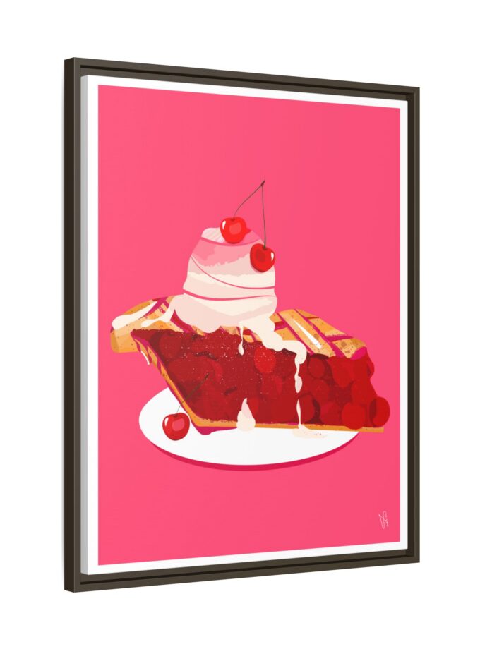 Cherry Pie Canvas, Framed