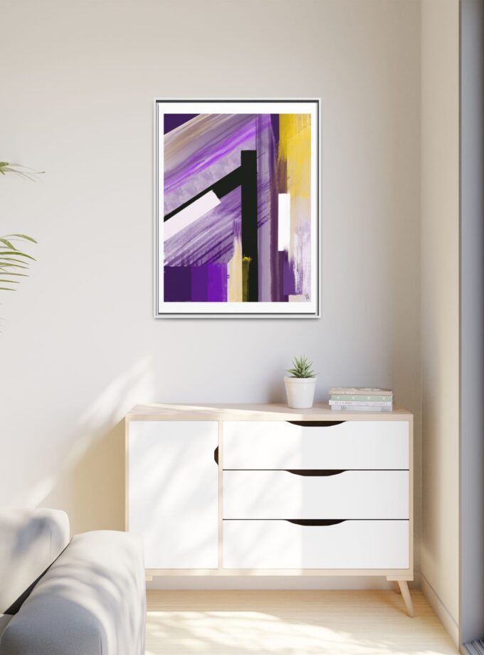 Lilac Canvas, Framed