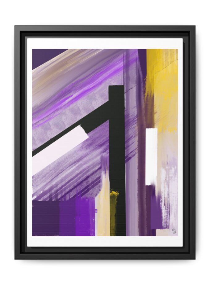 Lilac Canvas, Framed