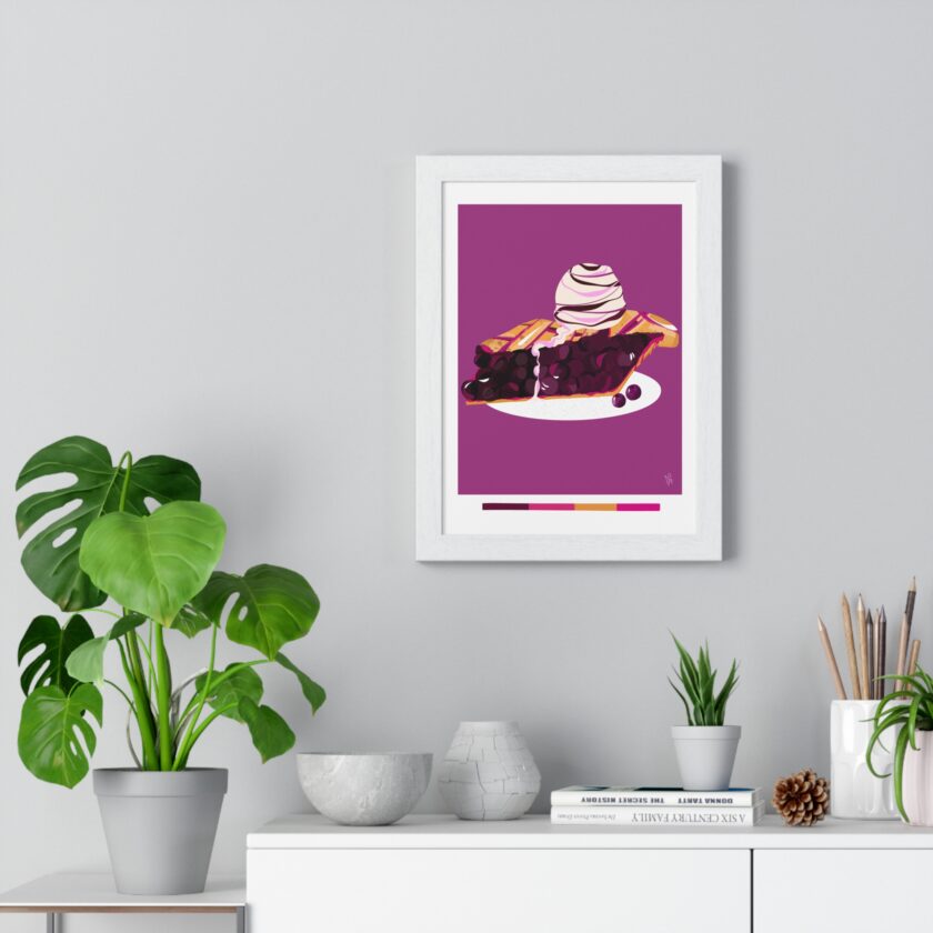 Blueberry Pie Poster, Framed - Image 17
