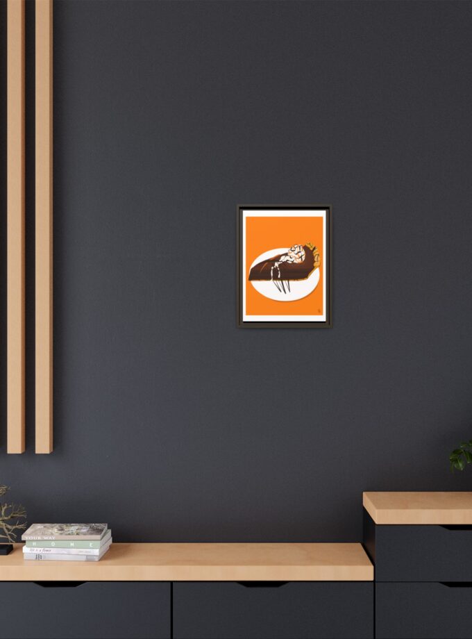 Chocolate Pie Canvas, Framed