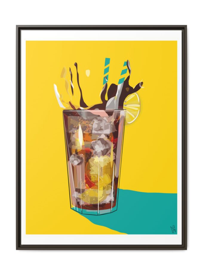 Splash Canvas, Framed