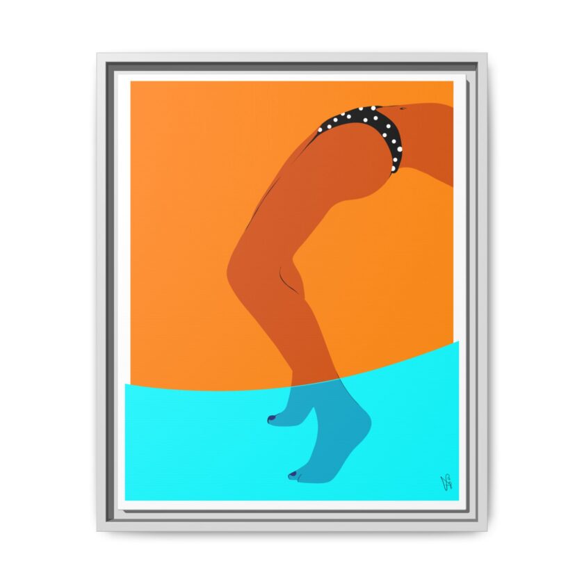 Pool Bridge Canvas, Framed - Image 41