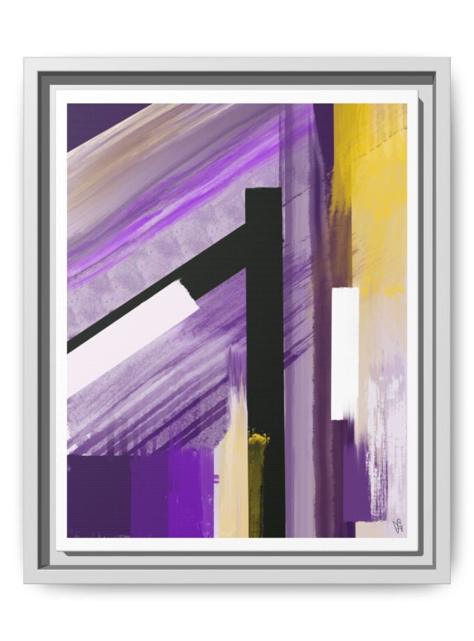 Lilac Canvas, Framed