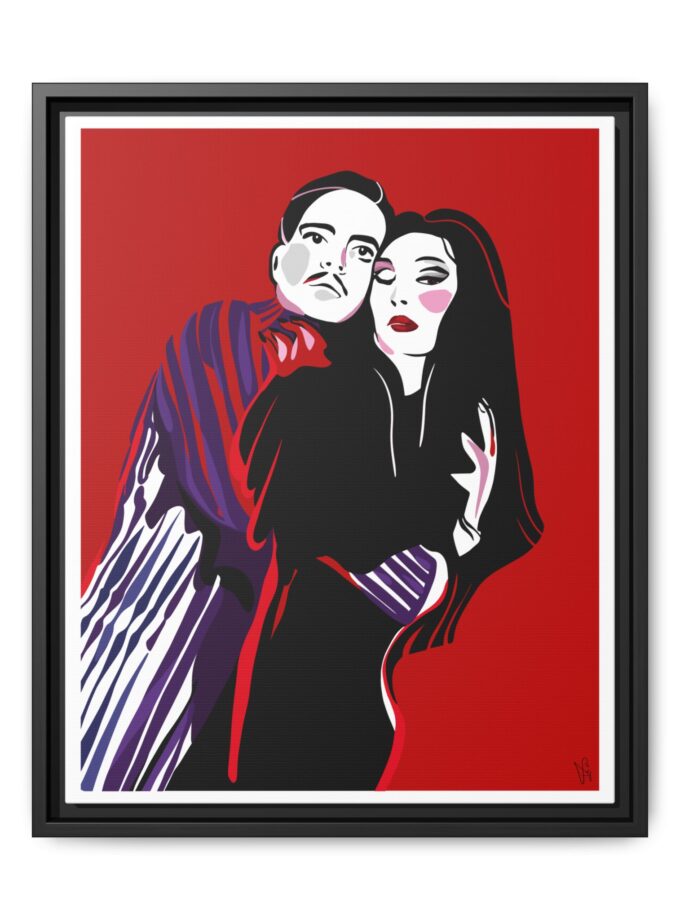 90' Bloody Halloween Canvas, Framed