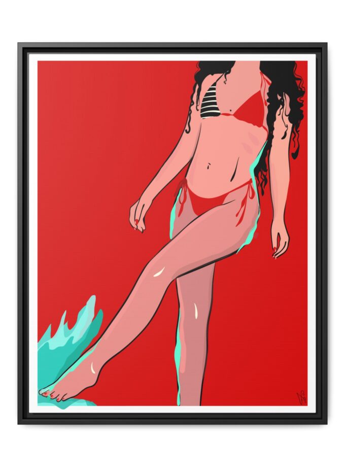 Budva Canvas, Framed