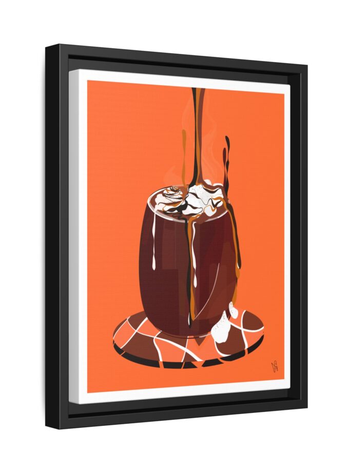 Hot Chocolate Canvas, Framed