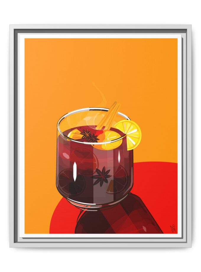 Mulled Wine Canvas, Framed