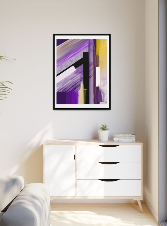 Lilac Canvas, Framed
