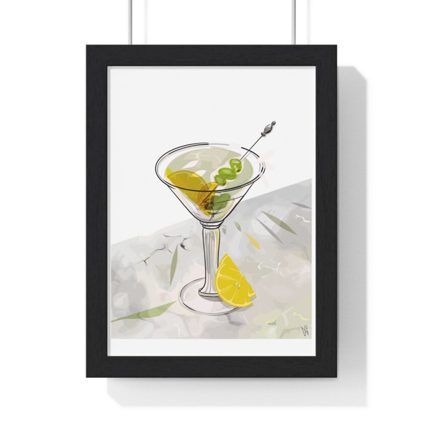 Dirty Martini Poster, Framed - Image 13