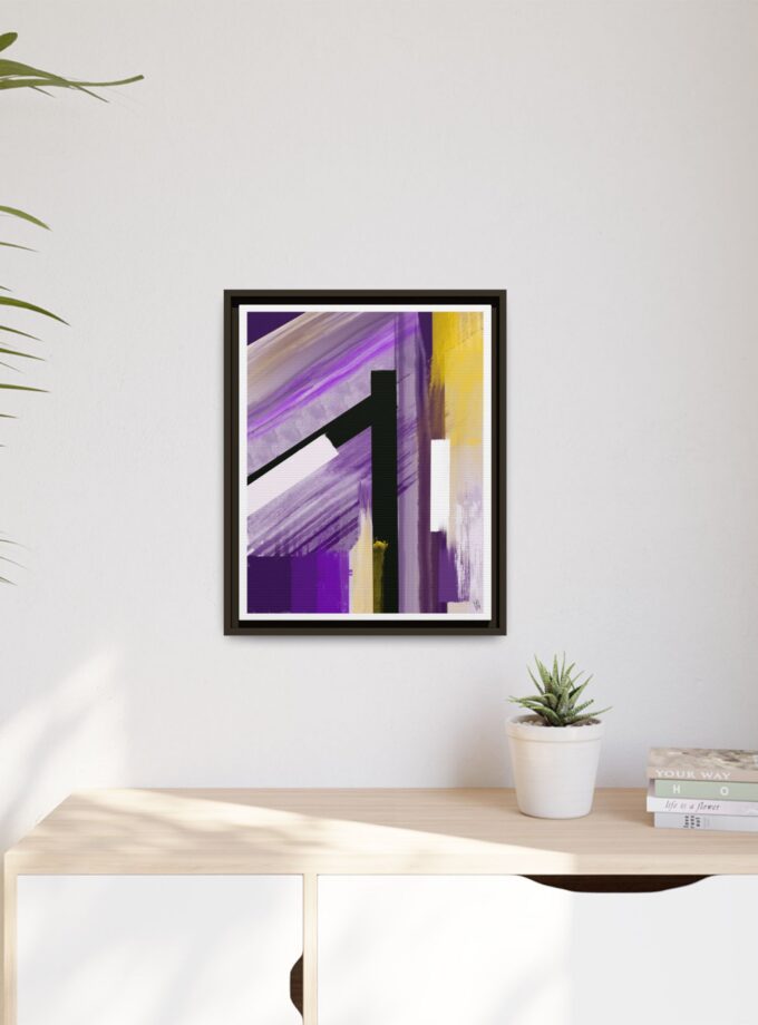 Lilac Canvas, Framed