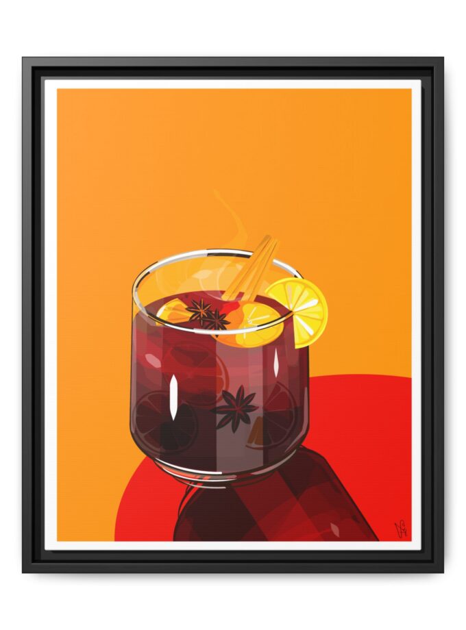 Mulled Wine Canvas, Framed