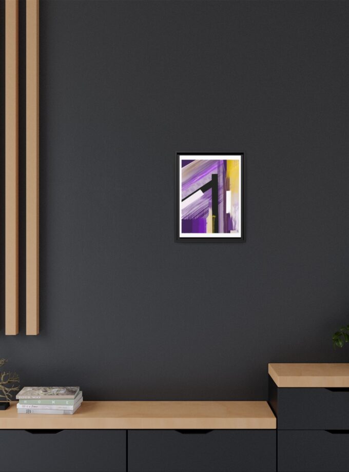 Lilac Canvas, Framed