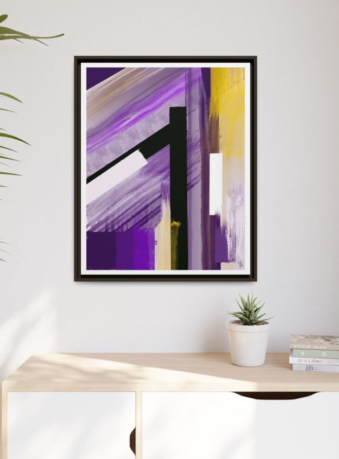 Lilac Canvas, Framed