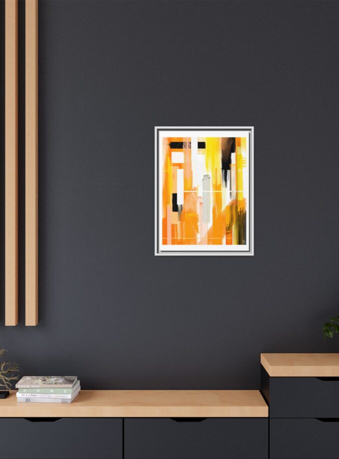 Liquid Gold Canvas, Framed