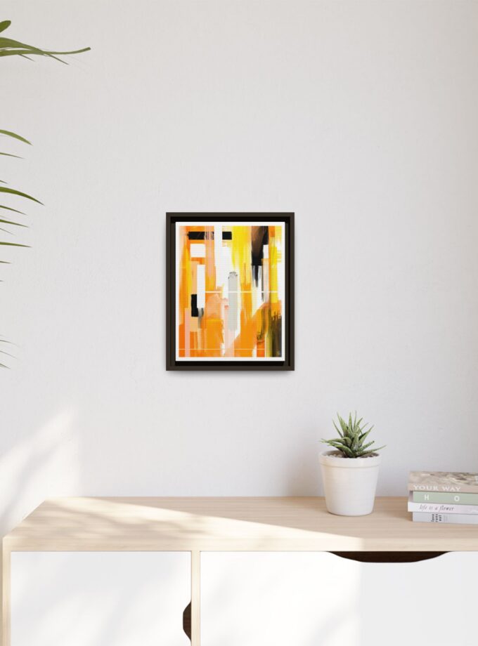 Liquid Gold Canvas, Framed