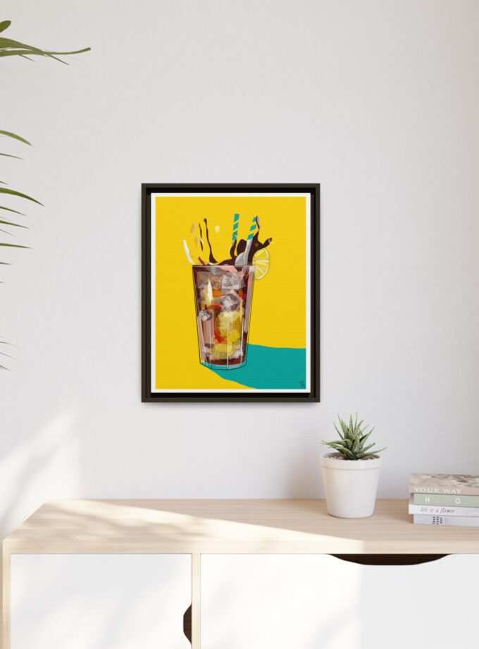 Splash Canvas, Framed