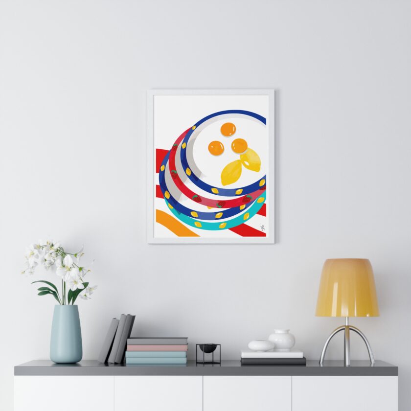 Three Yolks Poster, Framed - Image 23