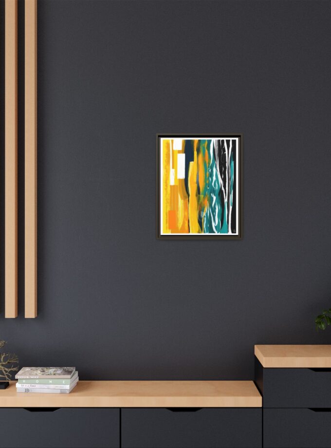 Midnight Swim Canvas, Framed