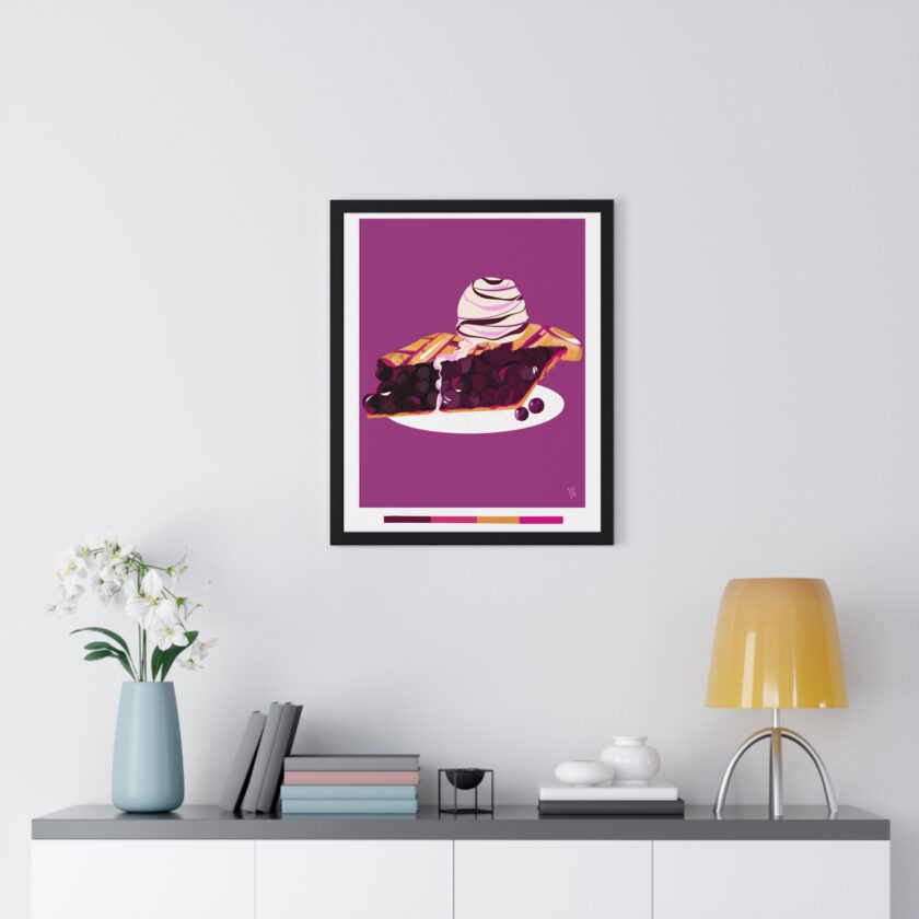 Blueberry Pie Poster, Framed - Image 20