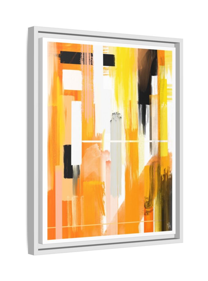 Liquid Gold Canvas, Framed