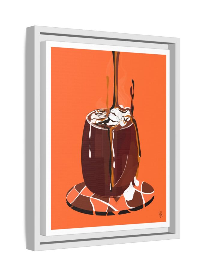 Hot Chocolate Canvas, Framed