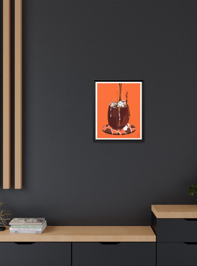 Hot Chocolate Canvas, Framed
