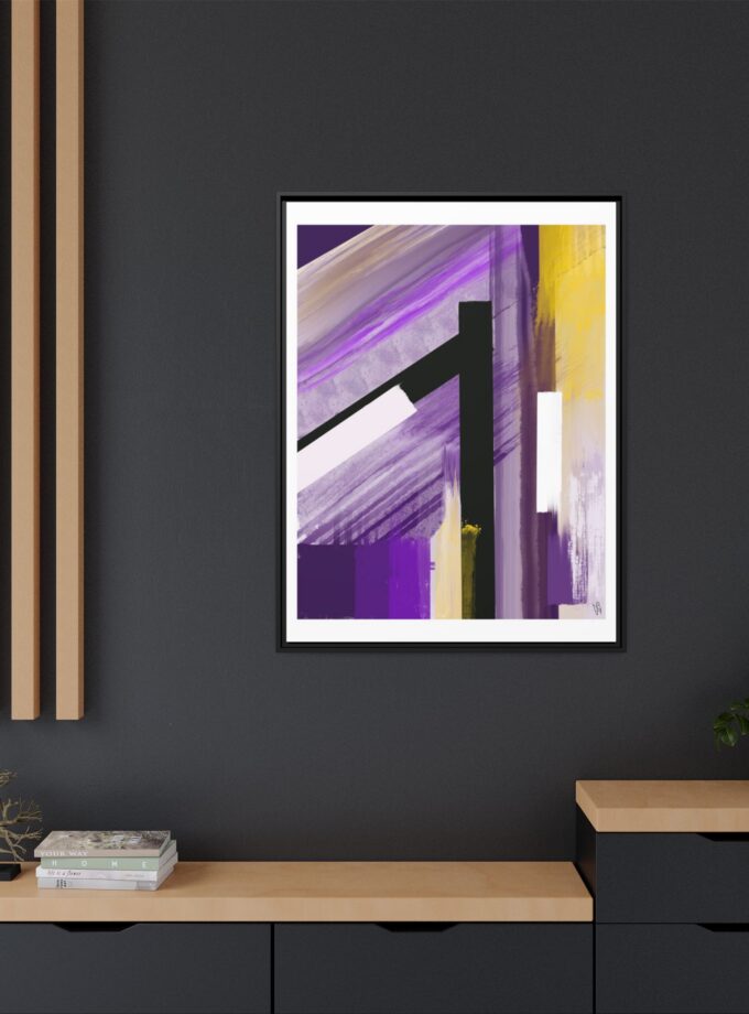 Lilac Canvas, Framed