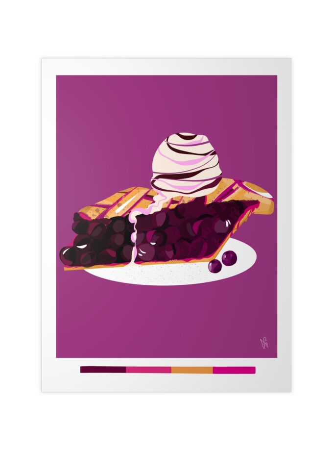 Blueberry Pie Poster